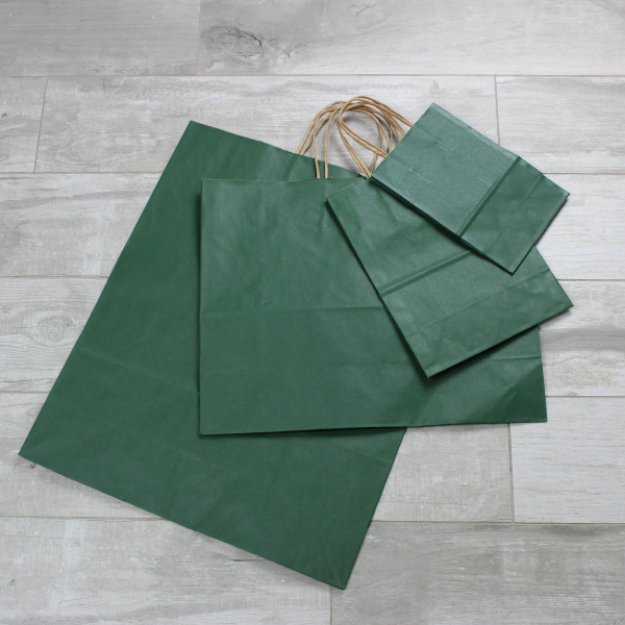 Picture of Kraft Paper Bags - Dark Green