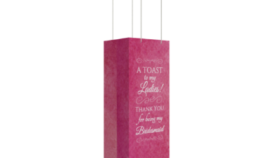 Gift Some Bubbly or Wine in a Personalized Wine Gift Bag!